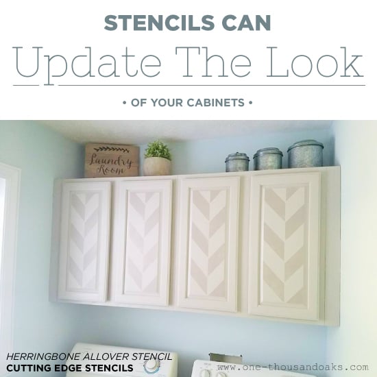 cutting-edge-stencils-diy-herringbone-stenciled-cabinets-laundry-room