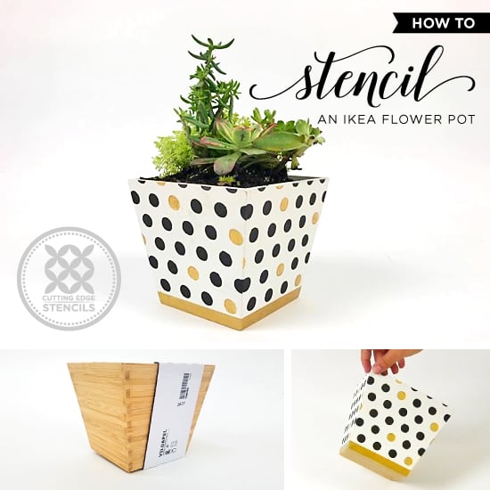 cutting-edge-stencils-diy-polka-dot-stencil-ikea-flower-pot