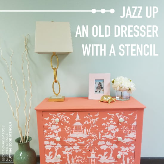 cutting-edge-stencils-diy-secret-garden-toile-painted-dresser-coral-tutorial-