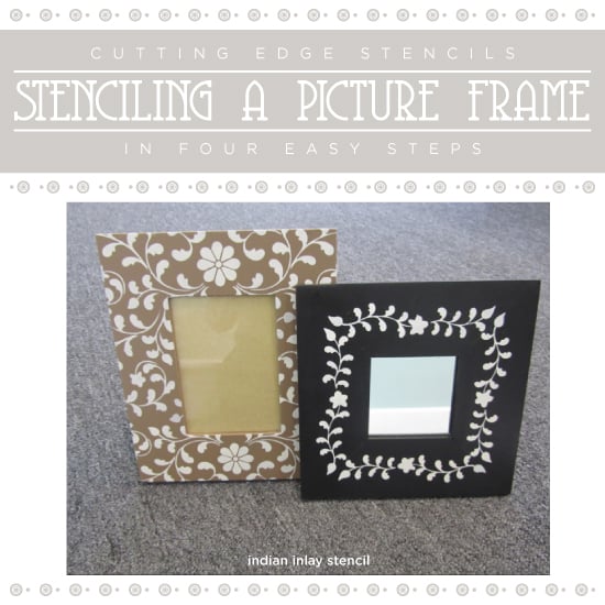 cutting-edge-stencils-diy-stenciled-picture-frames