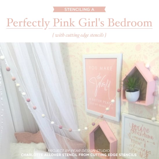 cutting-edge-stencils-diy-stenciled-pink-girls-bedroom-accen-wall