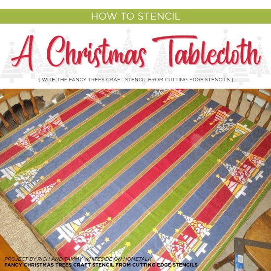 cutting-edge-stencils-diy-stenciled-tablecloth-fancy-christmas-tree-craft-pattern-tutorial