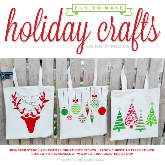 cutting-edge-stencils-diy-stenciled-tote-bags-christmas-holiday-crafts