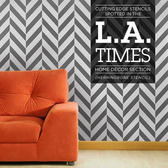 cutting-edge-stencils-herringbone-stenciled-diy-decorating-la-times-home