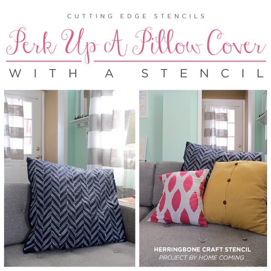 cutting-edge-stencils-herringbone-stenciled-pillow-cover-diy