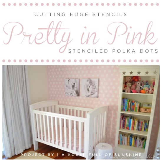 cutting-edge-stencils-polka-dot-stencil-nursery-diy-pink-accent-wall