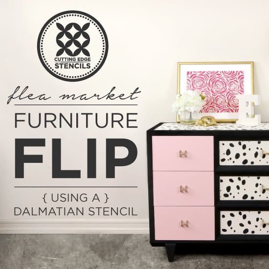 cutting-edge-stencilsdalmatian-spot-allover-stencil-diy-stenciled-dresser-furniture