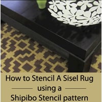 How to Stencil a Sisel Rug- feature image