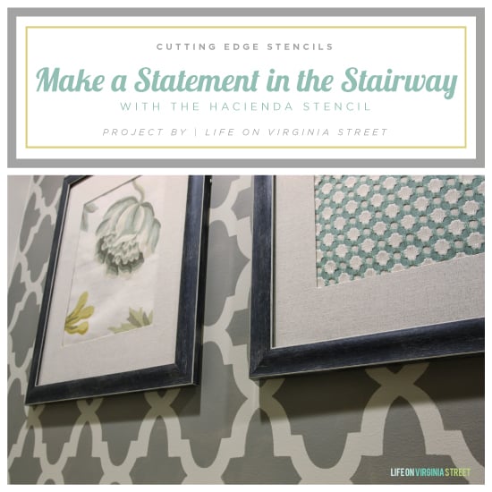 hacienda-stencil-diy-stenciled-stairway-accent-wall