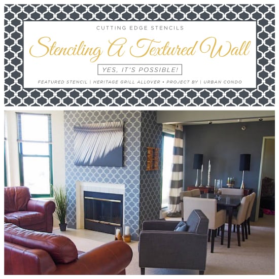 heritage-grill-stencil-diy-stenciled-textured-accent-wall-gray