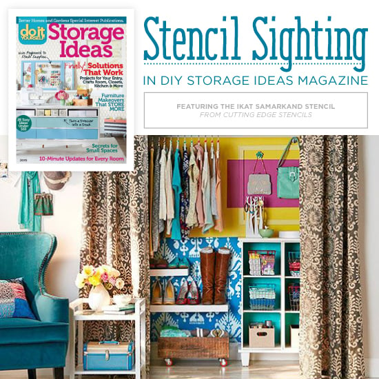 ikat-samarkand-stencil-diy-stenciled-closet-diy-magazine-cutting-edge-stencils