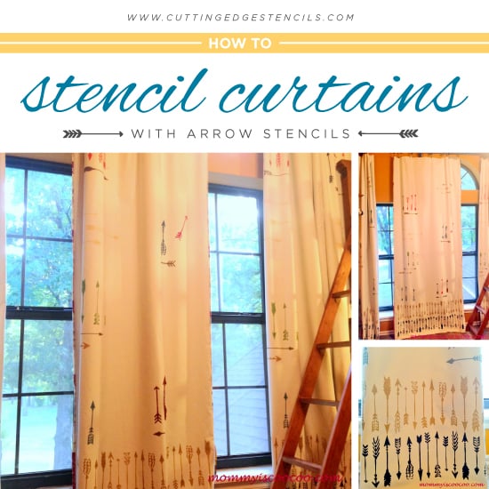 indian-arrows-allover-stencil-diy-stenciling-curtains-cutting-edge-stencils