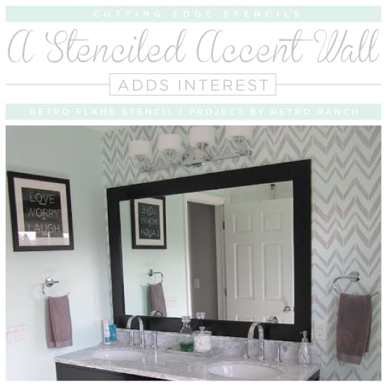 retro-flame-stencil-diy-accent-wall-bathroom