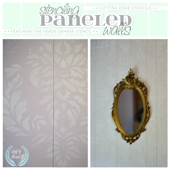 stenciling-paneled-walls-verde-damask-stencil