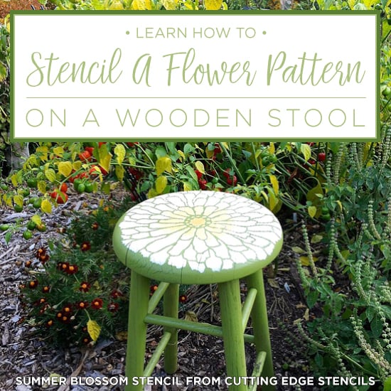 summer-blossom-flower-stencil-diy-wood-stool-tutorial-cutting-edge-stencils