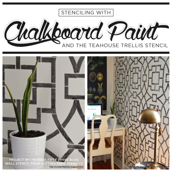 tea-house-trellis-stenciled-accent-wall-chalkboard-paint-cutting-edge-stencils