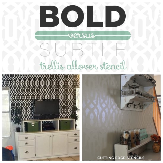 trellis-allover-stencil-diy-accent-wall-idea