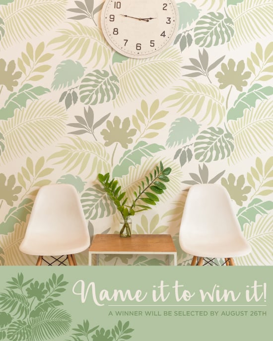 tropical-leaf-foliage-stencil-design-diy-accent-wallpaper-cutting-edge-stencils