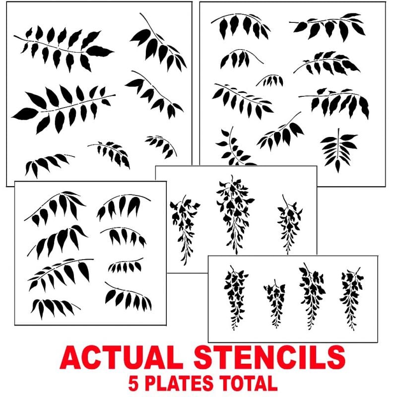 wisteria stencil