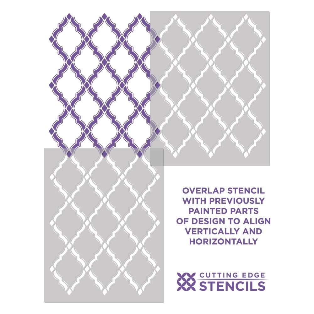 how to stencil trellis stencil