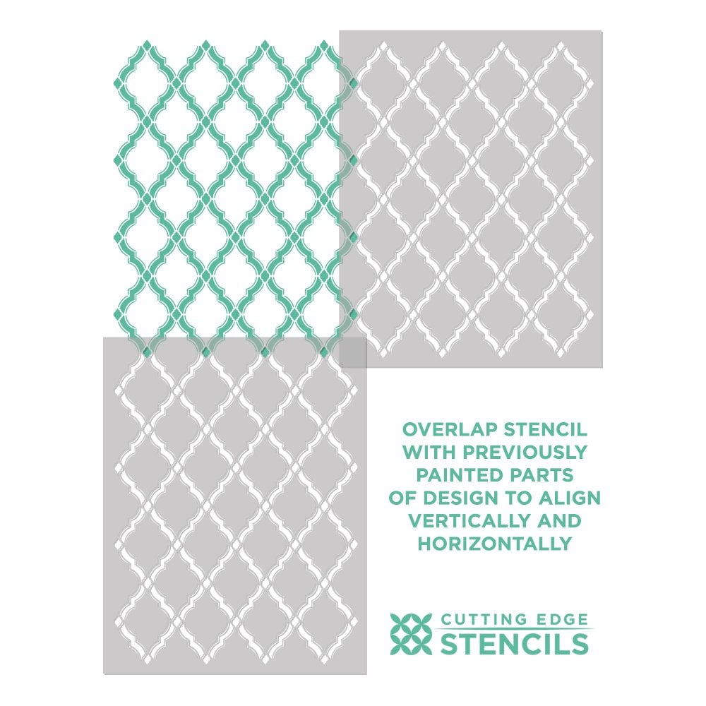 how to stencil trellis