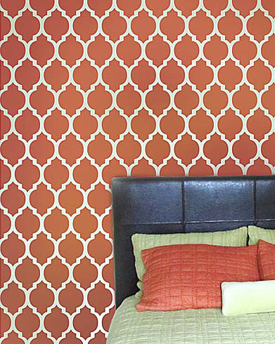 moroccan stencil design