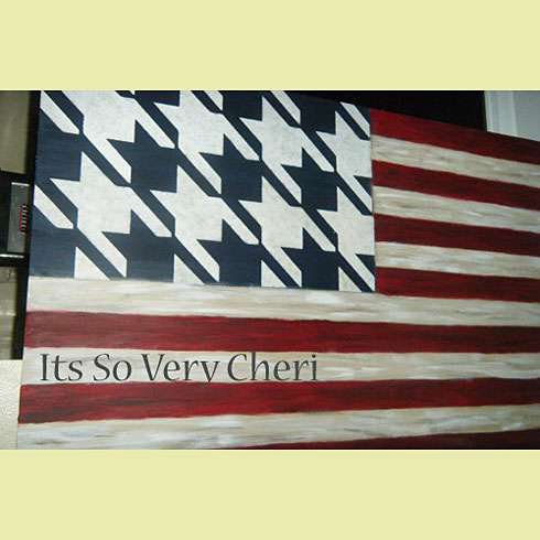 american flag stencil