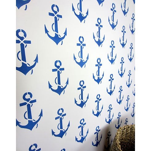 Anchors-stenciled-pattern-beach-designs