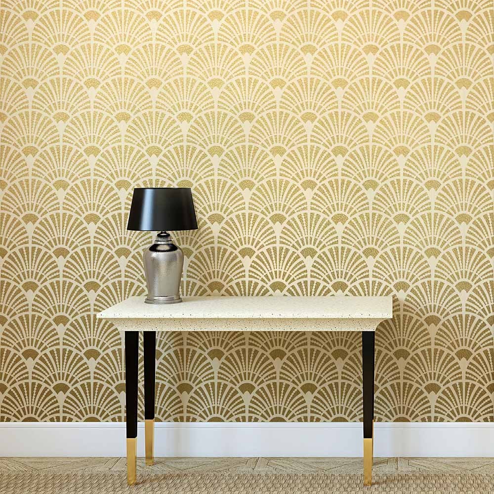 Art-Deco-Fan-Wallpaper-Stencil-Wall-Stencils-Deco-Designs