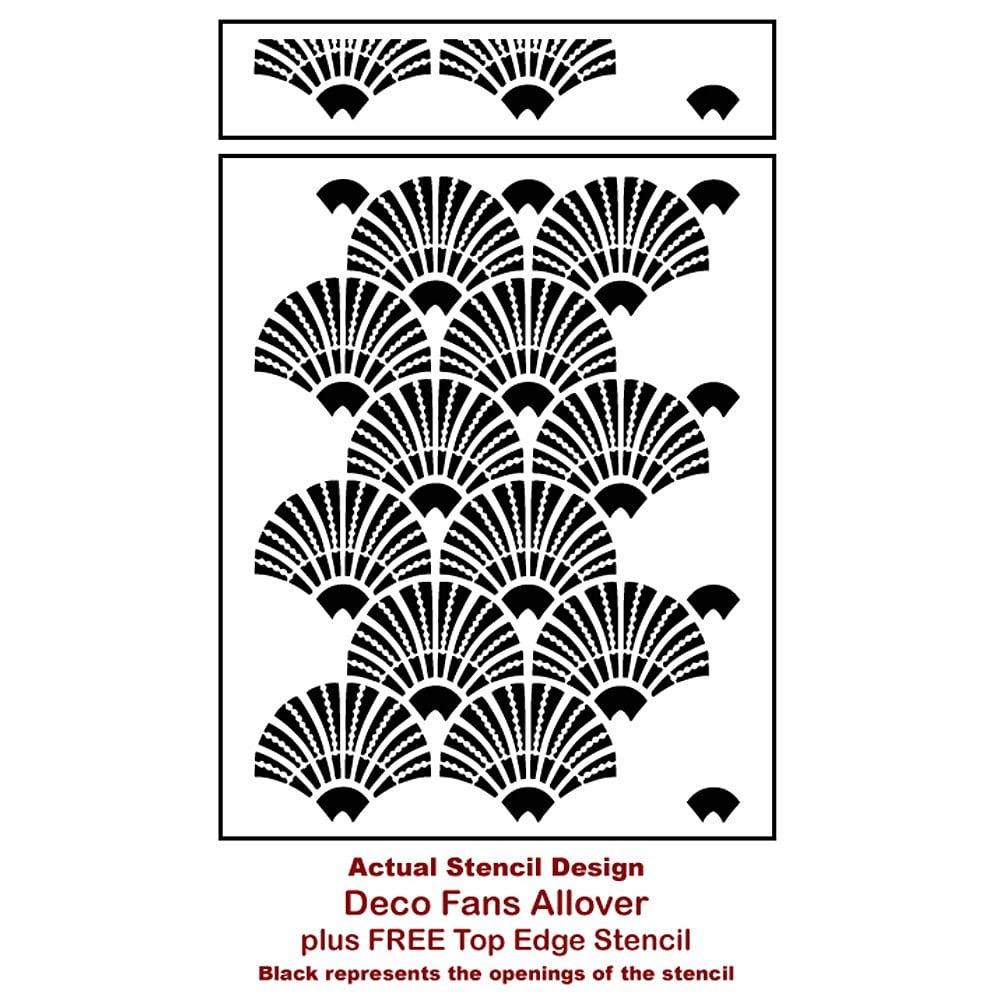 Art-Deco-Fans-stencil-wall-design-Actual