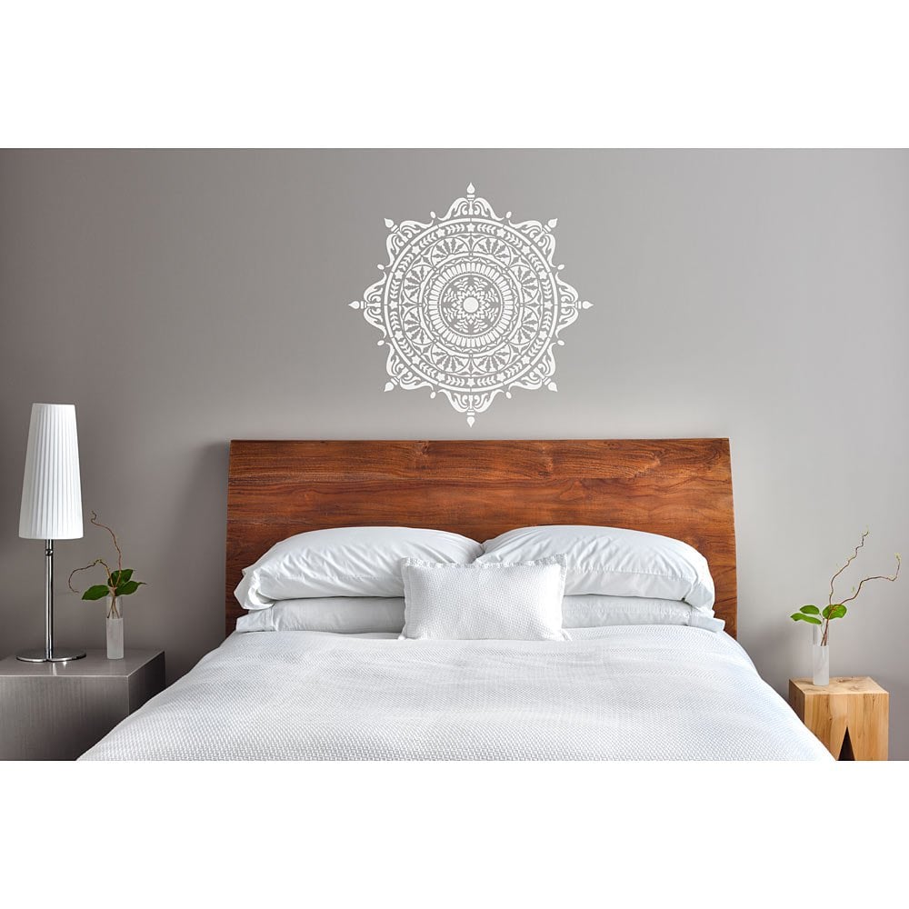 Avignon Mandala stencil medallion decal