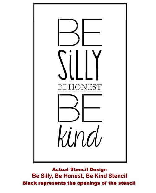 Be-Silly-phrase-stencil-design