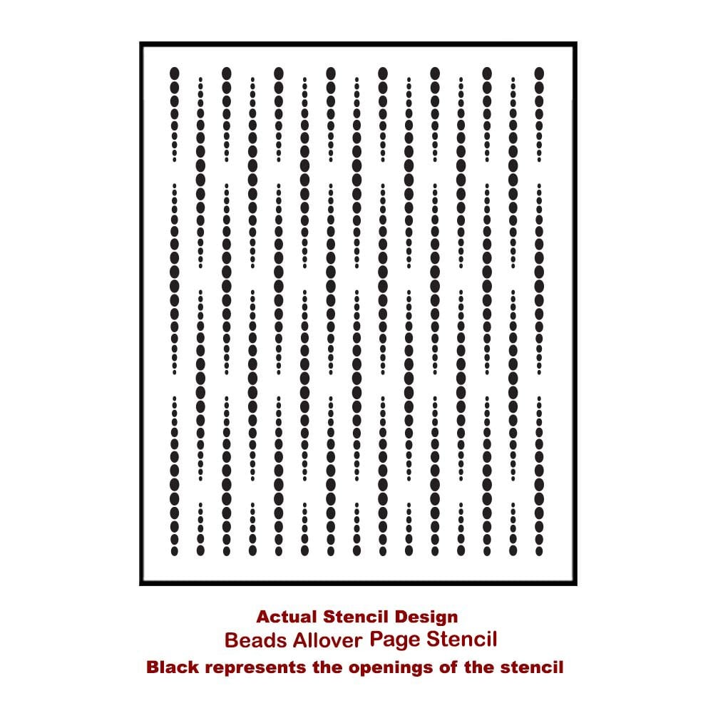 Beads-allover-medium-card-template-stencil