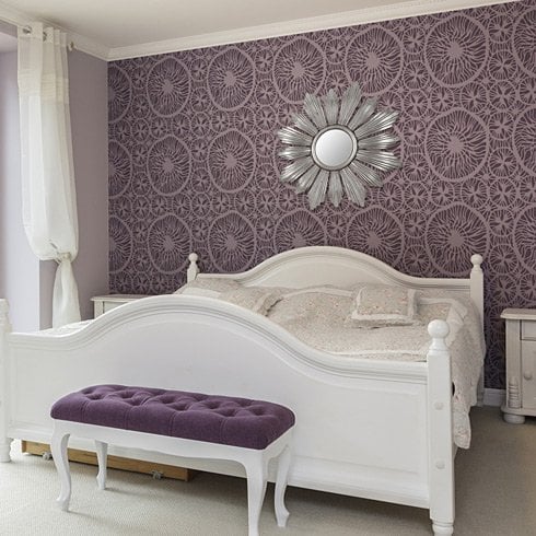 Belgian-Lace-Stencil-Wall-Decor