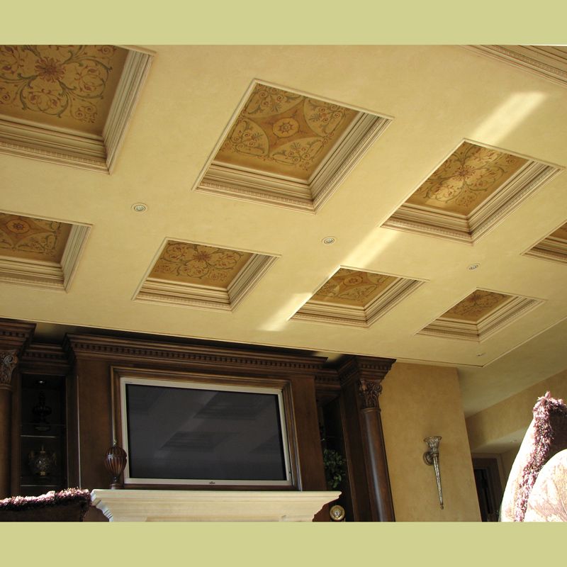 classical ceiling stencil