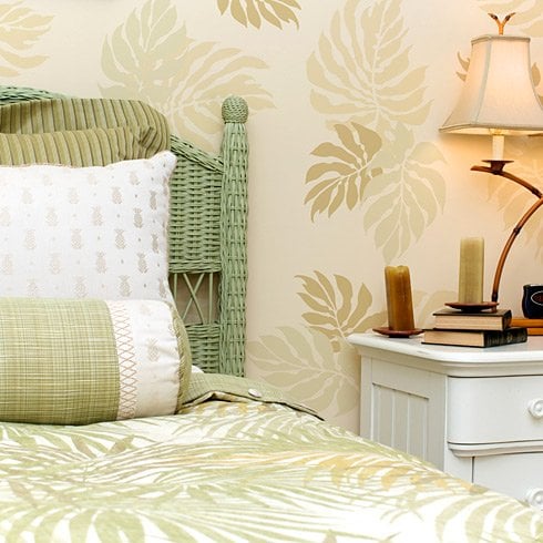 Bermuda breeze wall pattern stencil