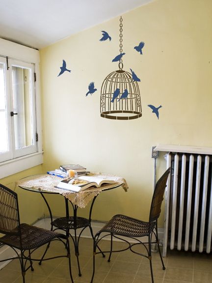 bird cage stencil