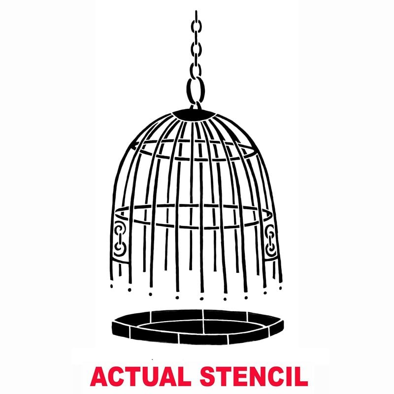 bird cage stencil