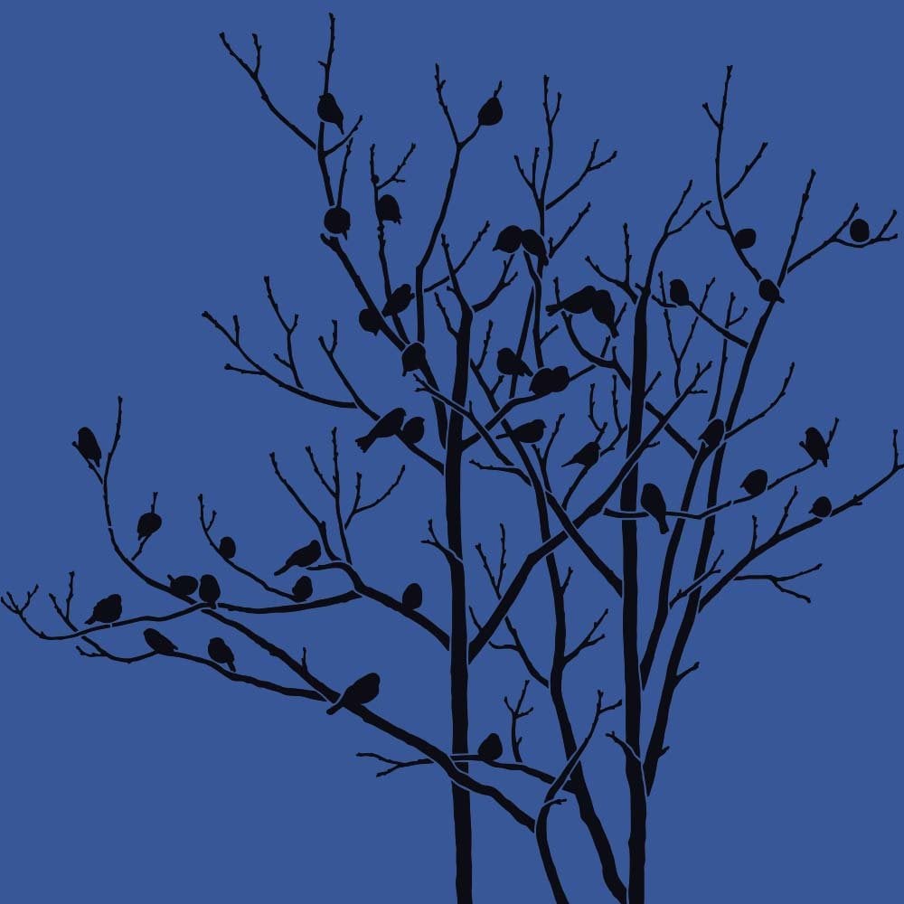 Birds-in-trees-stencils-for-painting-furniture