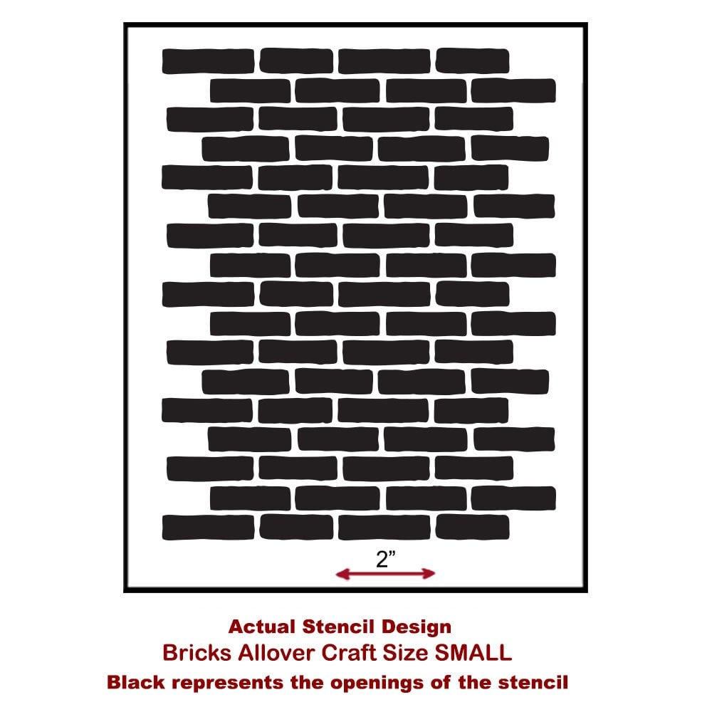 Bricks-allover-small-craft-furniture-stencil