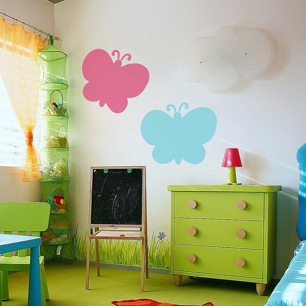 Butterfly-stencil-kids-room