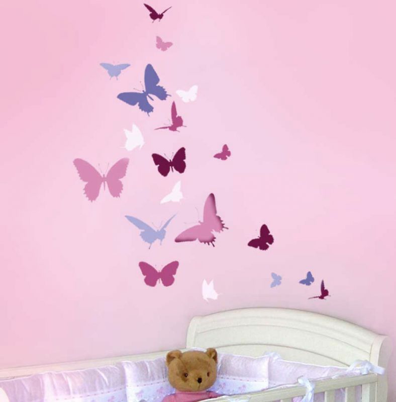 Butterfly-stencil-walls