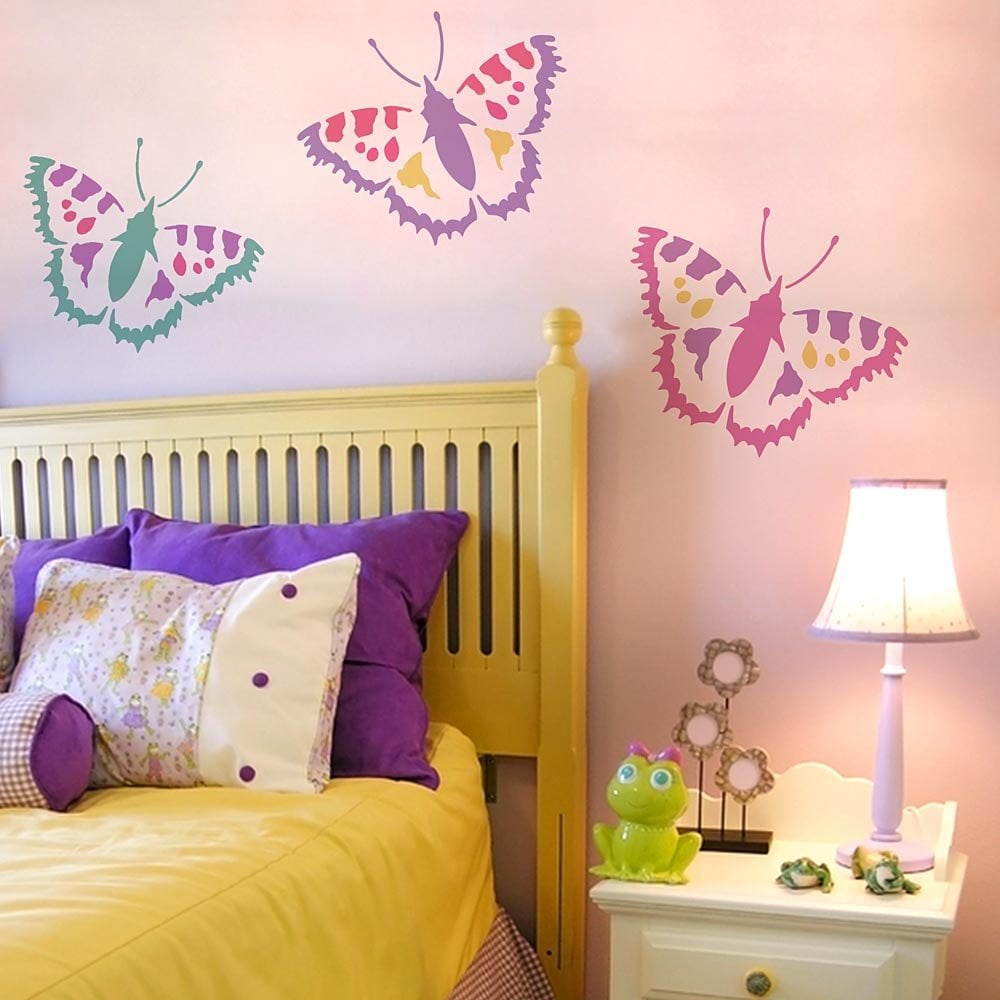 Butterfly-stencils-butterflies-teen-room-ideas