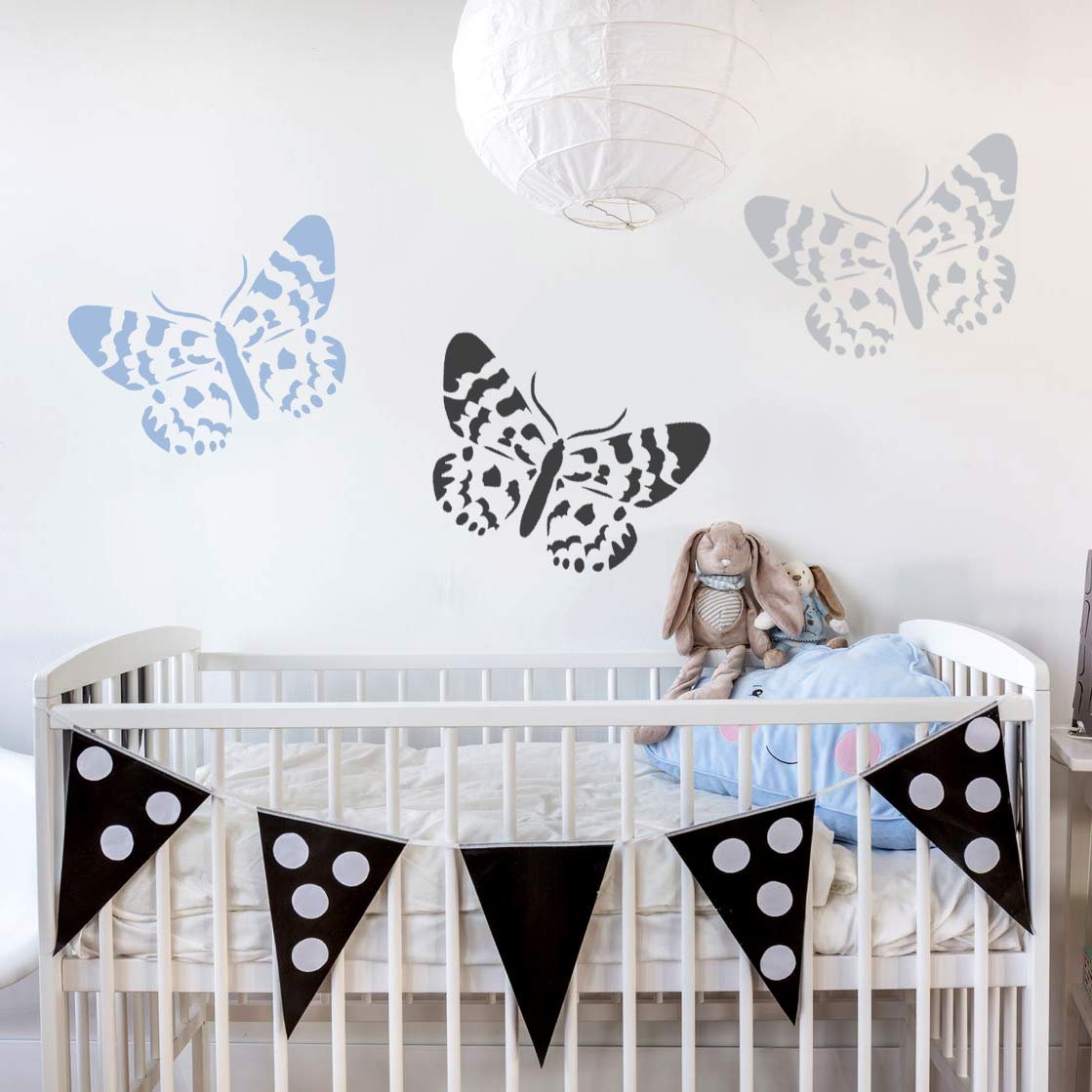 Butterfly-stencils-for-nursery-butterflies-stencil-decal