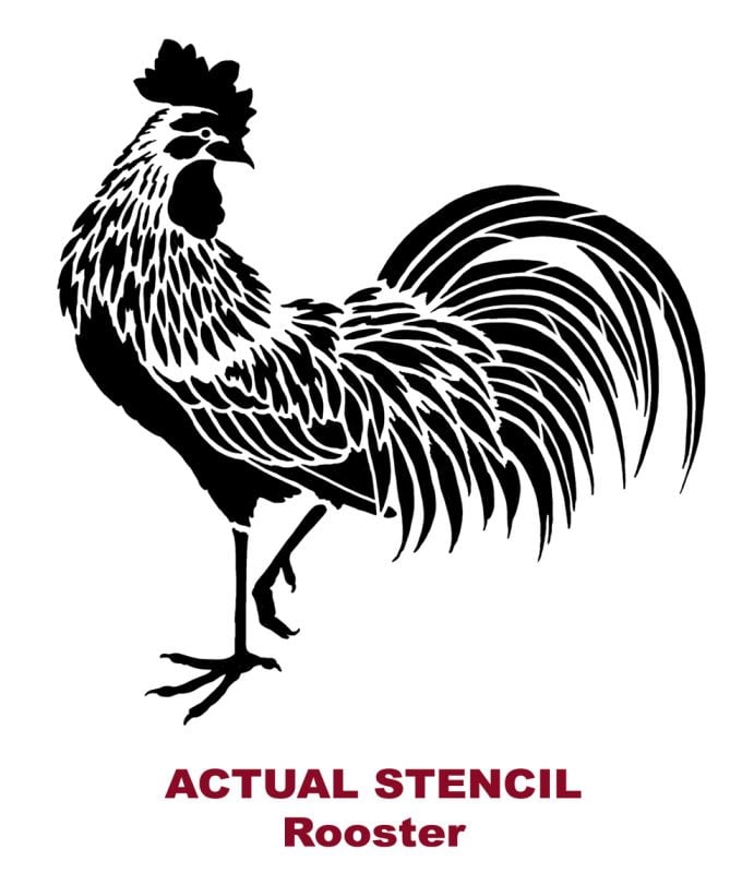 rooster stencil