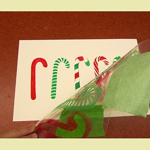 candy cane stencil