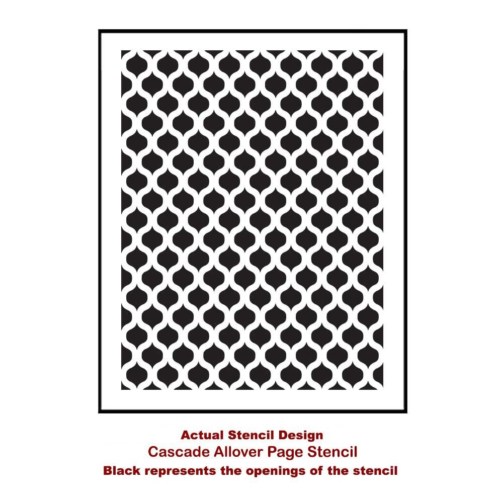 Cascade-allover-medium-card-template-stencil