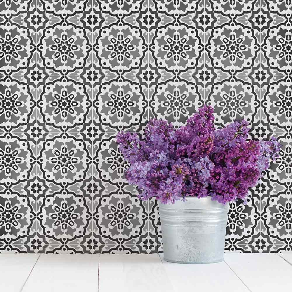 Tile stencils backsplash cement tiles stencil