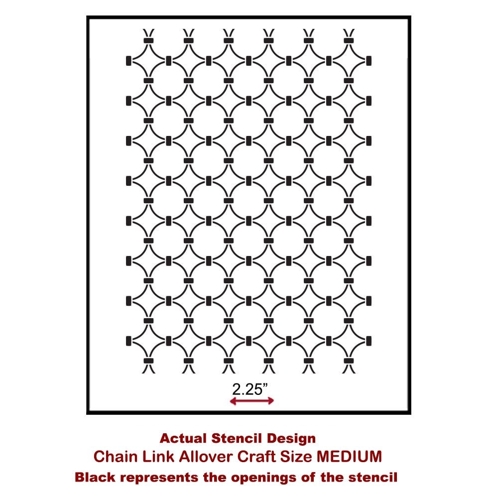 Chain-link-allover-menium-craft-furniture-stencil