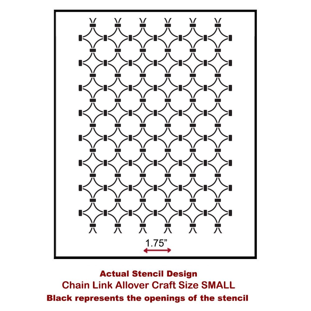 Chain-link-allover-small-craft-furniture-stencil